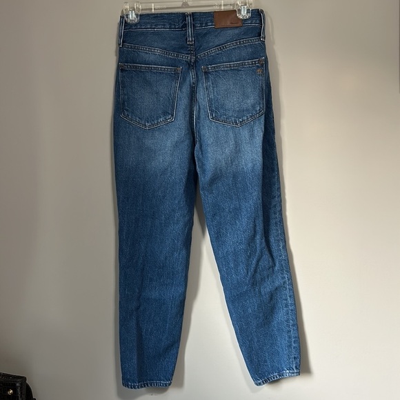 MADEWELL The Mom Jean High Waist Dark Wash Slouch Relaxed Sz 25 - Picture 7 of 13